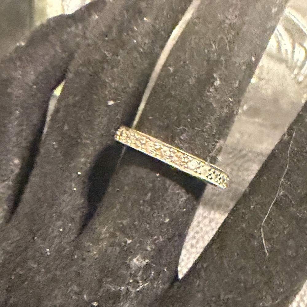 Charles Winston Fashion Sterling Silver Cubic Zirconia Band Size 6